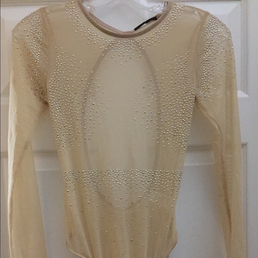 SOLD!! Women’s One Piece Studded Bodysuit